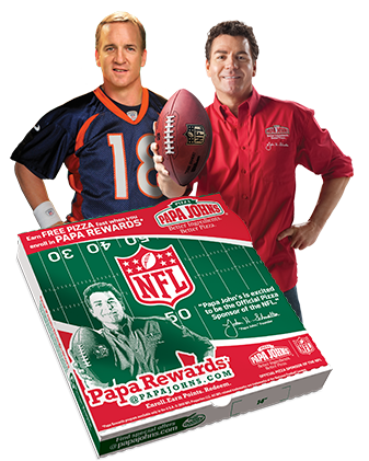 Papa John's is the Official Pizza Sponsor of the National Football League (2010)